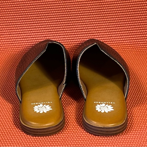 Yellow Box Women’s Novita Black Slip On Mules Size 8.5 New in Box - Picture 8 of 10